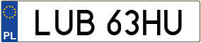 Trailer License Plate